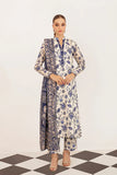 SOO KAMAL 3PC Printed Lawn Suit with Patch Work – Elegant Summer Collection