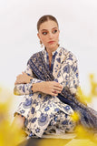 SOO KAMAL 3PC Printed Lawn Suit with Patch Work – Elegant Summer Collection