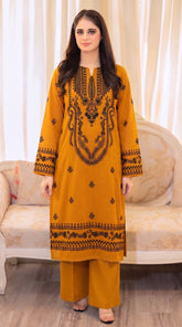 RIWAQ - 2PCS EMBROIDERED UNSTITCHED LAWN SUIT #RWQ127