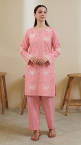 RIWAQ - 2PCS EMBROIDERED UNSTITCHED LAWN SUIT #RWQ112