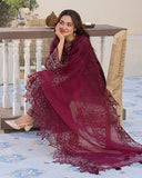 ZARA SHAHJAHAN LAWM EMBROIDERED UNSTITCHED CODE:1117