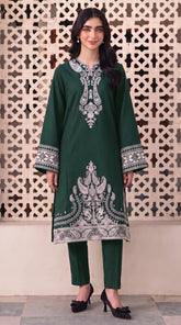 RIWAQ - 2PCS EMBROIDERED UNSTITCHED DHANAK SUIT #RWQ2143