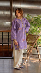 RIWAQ - 2PCS EMBROIDERED UNSTITCHED DHANAK SUIT #RWQ2109