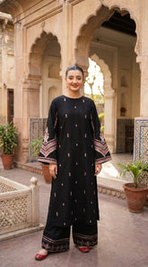RIWAQ - 2PCS EMBROIDERED UNSTITCHED DHANAK SUIT #RWQ2069