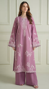 RIWAQ - 2PCS EMBROIDERED UNSTITCHED DHANAK SUIT #RWQ2134