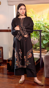 RIWAQ - 2PCS EMBROIDERED UNSTITCHED DHANAK SUIT #RWQ2131