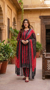 RIWAQ - 3PCS UNSTITCHED PREMIUM LAWN SUIT #RWQ039
