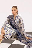 SOO KAMAL 3PC Printed Lawn Suit with Patch Work – Elegant Summer Collection