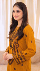 RIWAQ - 2PCS EMBROIDERED UNSTITCHED LAWN SUIT #RWQ127