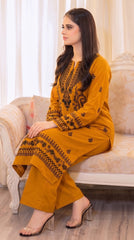 RIWAQ - 2PCS EMBROIDERED UNSTITCHED LAWN SUIT #RWQ127