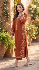 RIWAQ - 2PCS EMBROIDERED UNSTITCHED DHANAK SUIT #RWQ2120