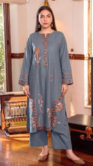 RIWAQ - 2PCS EMBROIDERED UNSTITCHED DHANAK SUIT #RWQ2132
