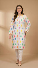 RIWAQ - 2PCS PRINTED UNSTITCHED LAWN SUIT #RWQ100