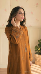RIWAQ - 2PCS EMBROIDERED UNSTITCHED DHANAK SUIT #RWQ2124