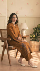 RIWAQ - 2PCS EMBROIDERED UNSTITCHED DHANAK SUIT #RWQ2124
