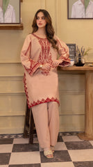 RIWAQ - 2PCS EMBROIDERED UNSTITCHED LAWN SUIT #RWQ123