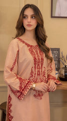 RIWAQ - 2PCS EMBROIDERED UNSTITCHED LAWN SUIT #RWQ123