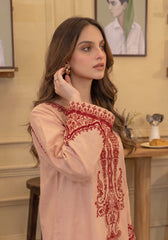 RIWAQ - 2PCS EMBROIDERED UNSTITCHED LAWN SUIT #RWQ123