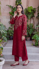RIWAQ - 2PCS EMBROIDERED UNSTITCHED DHANAK SUIT #RWQ2133