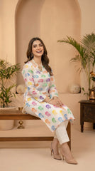 RIWAQ - 2PCS PRINTED UNSTITCHED LAWN SUIT #RWQ095