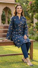 RIWAQ - 2PCS PRINTED UNSTITCHED LAWN SUIT #RWQ099