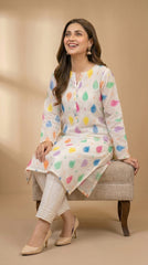 RIWAQ - 2PCS PRINTED UNSTITCHED LAWN SUIT #RWQ100