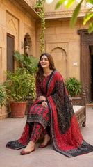 RIWAQ - 3PCS UNSTITCHED PREMIUM LAWN SUIT #RWQ039