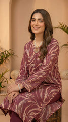 RIWAQ - 2PCS PRINTED UNSTITCHED LAWN SUIT #RWQ098