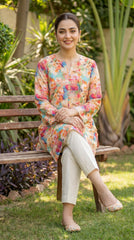 RIWAQ - 2PCS PRINTED UNSTITCHED LAWN SUIT #RWQ090