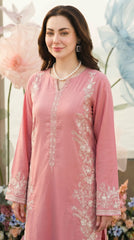 RIWAQ - 2PCS EMBROIDERED UNSTITCHED DHANAK SUIT #RWQ2029