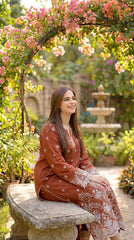 RIWAQ - 2PCS EMBROIDERED UNSTITCHED DHANAK SUIT #RWQ2071