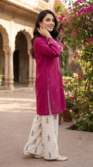 RIWAQ - 2PCS EMBROIDERED UNSTITCHED LAWN SUIT #RWQ085