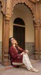RIWAQ - 2PCS EMBROIDERED UNSTITCHED LAWN SUIT #RWQ089