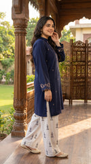 RIWAQ - 2PCS EMBROIDERED UNSTITCHED LAWN SUIT #RWQ086