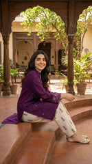 RIWAQ - 2PCS EMBROIDERED UNSTITCHED LAWN SUIT #RWQ088