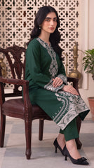 RIWAQ - 2PCS EMBROIDERED UNSTITCHED DHANAK SUIT #RWQ2143