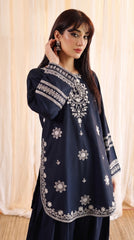 RIWAQ - 2PCS EMBROIDERED UNSTITCHED DHANAK SUIT #RWQ2138