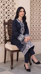 RIWAQ - 2PCS EMBROIDERED UNSTITCHED DHANAK SUIT #RWQ2142
