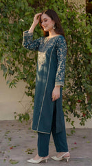 RIWAQ - 2PCS EMBROIDERED UNSTITCHED LAWN SUIT #RWQ118
