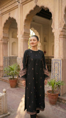 RIWAQ - 2PCS EMBROIDERED UNSTITCHED DHANAK SUIT #RWQ2069