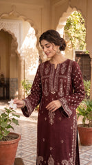 RIWAQ - 2PCS EMBROIDERED UNSTITCHED LAWN SUIT #RWQ006