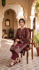 RIWAQ - 2PCS EMBROIDERED UNSTITCHED LAWN SUIT #RWQ006