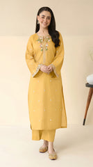 RIWAQ - 2PCS EMBROIDERED UNSTITCHED LAWN SUIT #RWQ129