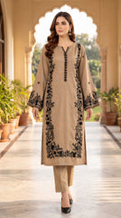 RIWAQ - 2PCS EMBROIDERED UNSTITCHED DHANAK SUIT #RWQ2031