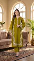 RIWAQ - 2PCS EMBROIDERED UNSTITCHED LAWN SUIT #RWQ081