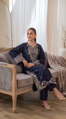 RIWAQ - 2PCS EMBROIDERED UNSTITCHED LAWN SUIT #RWQ105