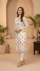 RIWAQ - 2PCS PRINTED UNSTITCHED LAWN SUIT #RWQ095