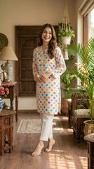 RIWAQ - 2PCS PRINTED UNSTITCHED LAWN SUIT #RWQ102