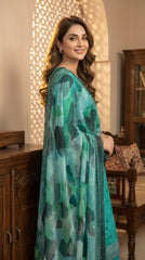 RIWAQ - 3PCS UNSTITCHED PREMIUM LAWN SUIT #RWQ038