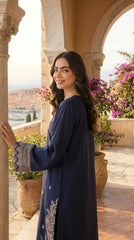 RIWAQ - 2PCS EMBROIDERED UNSTITCHED LAWN SUIT #RWQ105